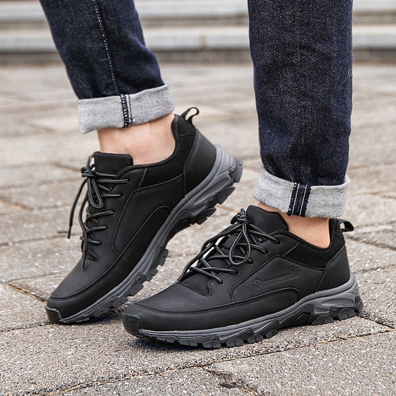 🔥Best Seller-Men's Comfortable Arch Support Shock Absorbing Orthopedic Leather Sneakers