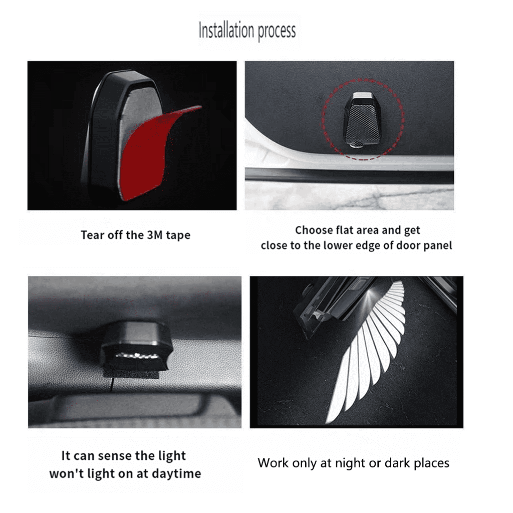 Angel Wing Car Door Lights