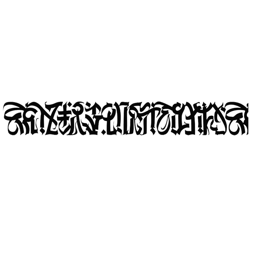 Gothic Windshield Decal