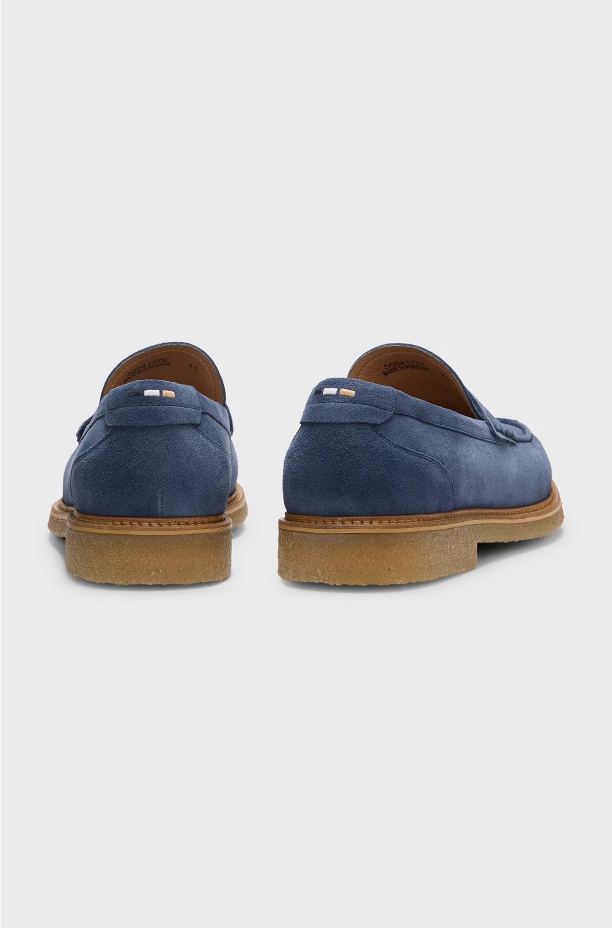 SUEDE MOCCASINS WITH CREPE OUTSOLE