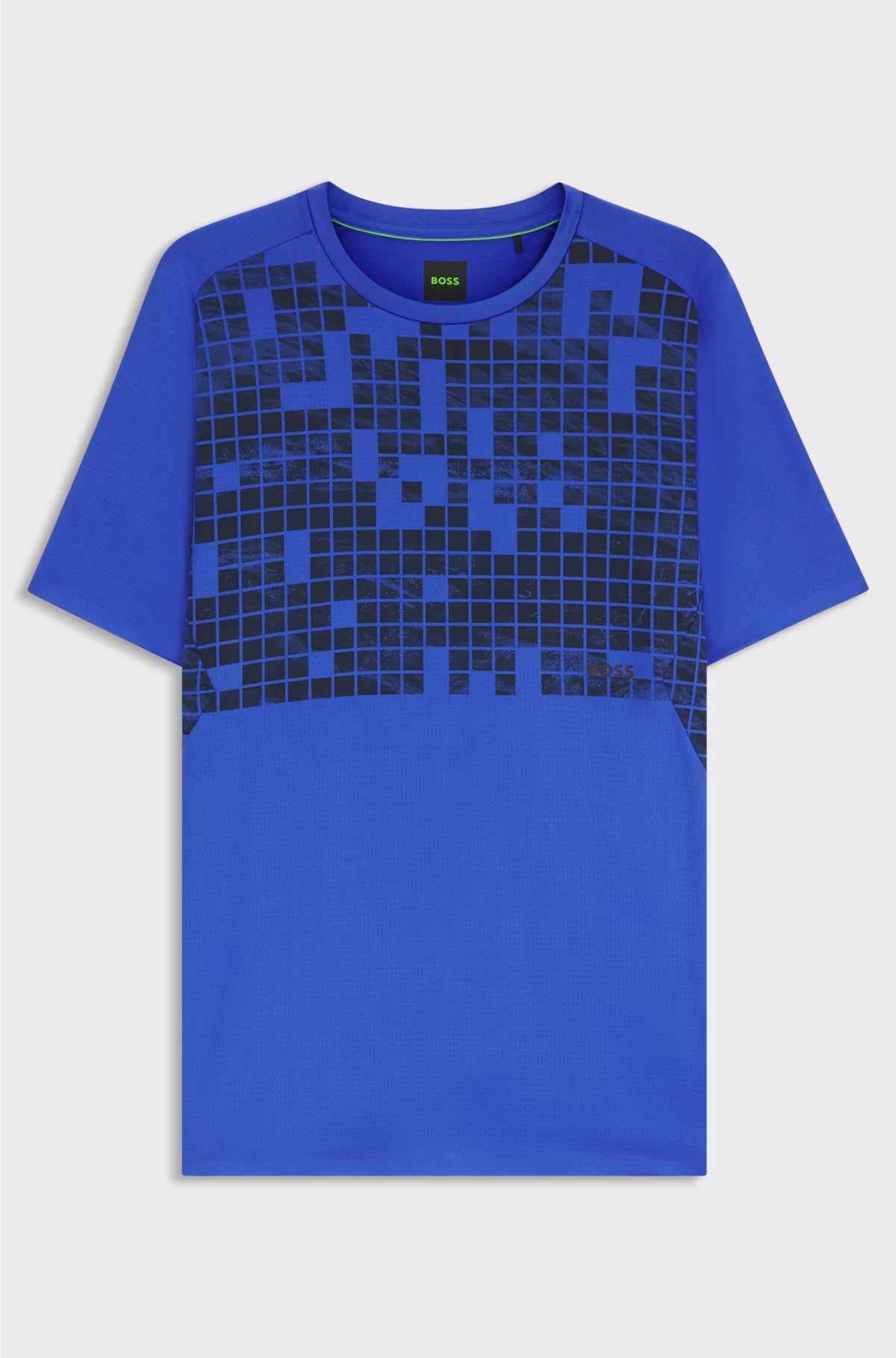 ACTIVE SLIM-FIT T-SHIRT IN PRINTED STRETCH MESH