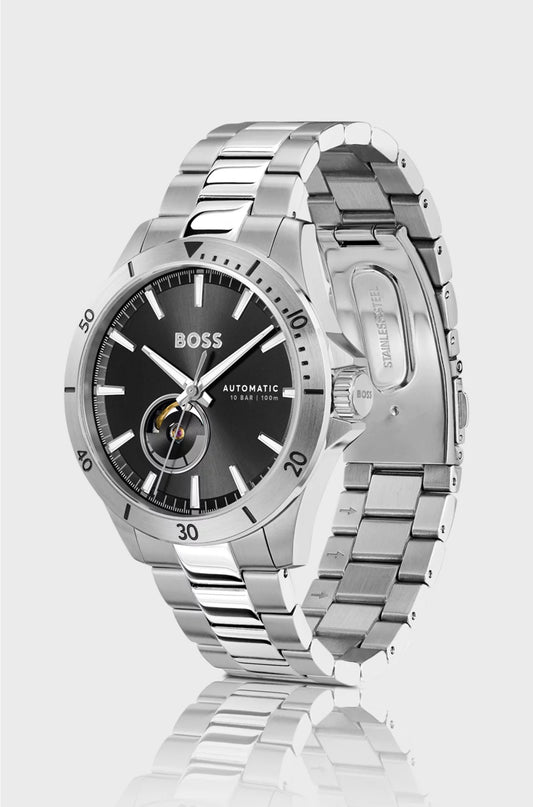 STAINLESS-STEEL WATCH WITH JAPANESE AUTOMATIC MOVEMENT