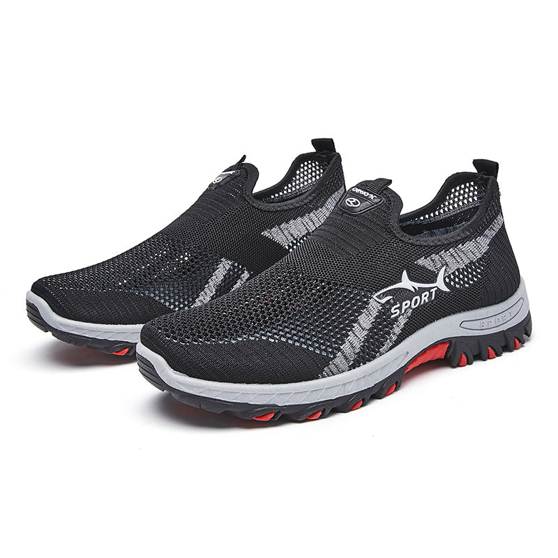 Men’s New Breathable Orthopedic Walking Shoes– Soft Inner Lining, Flexible Fit & Slip-Resistant Sole