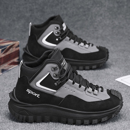 Men's Outdoor Hiking Boots - Waterproof, Non-Slip, Puncture-Proof And Smash-Proof; Correct Arch Support And Wide Toe - Suitable For Daily Wear And Outdoor Adventures