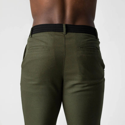 ACTIVE CHINOS - OLIVE