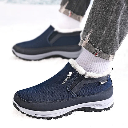 Men's Outdoor Slip-on Warm Boots - Slip-resistant, Puncture-resistant - Arch Support, Wide Toe