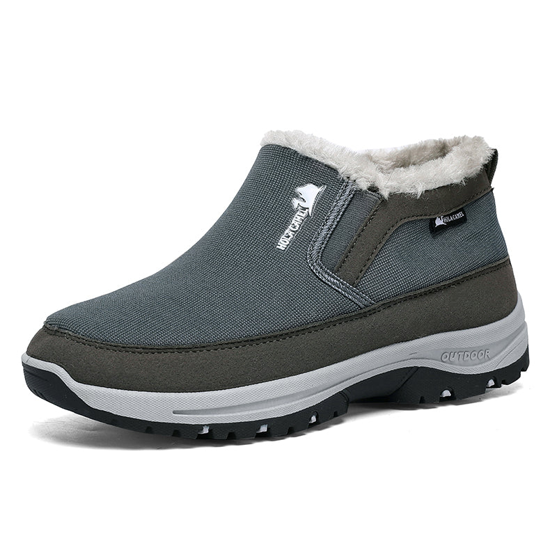 Men's Outdoor Slip-on Warm Boots - Slip-resistant, Puncture-resistant - Arch Support, Wide Toe