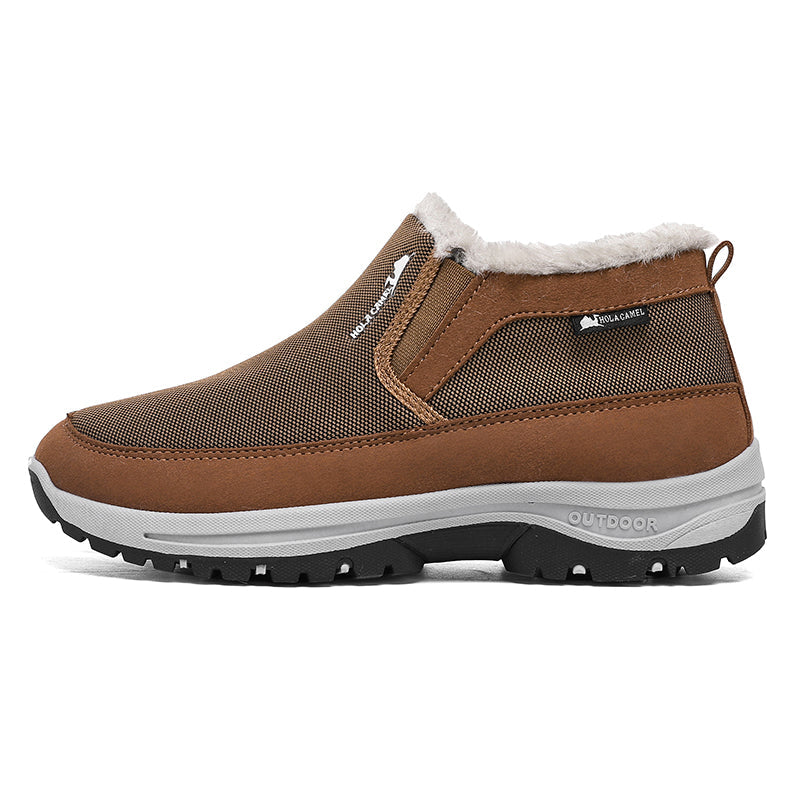 Men's Outdoor Slip-on Warm Boots - Slip-resistant, Puncture-resistant - Arch Support, Wide Toe