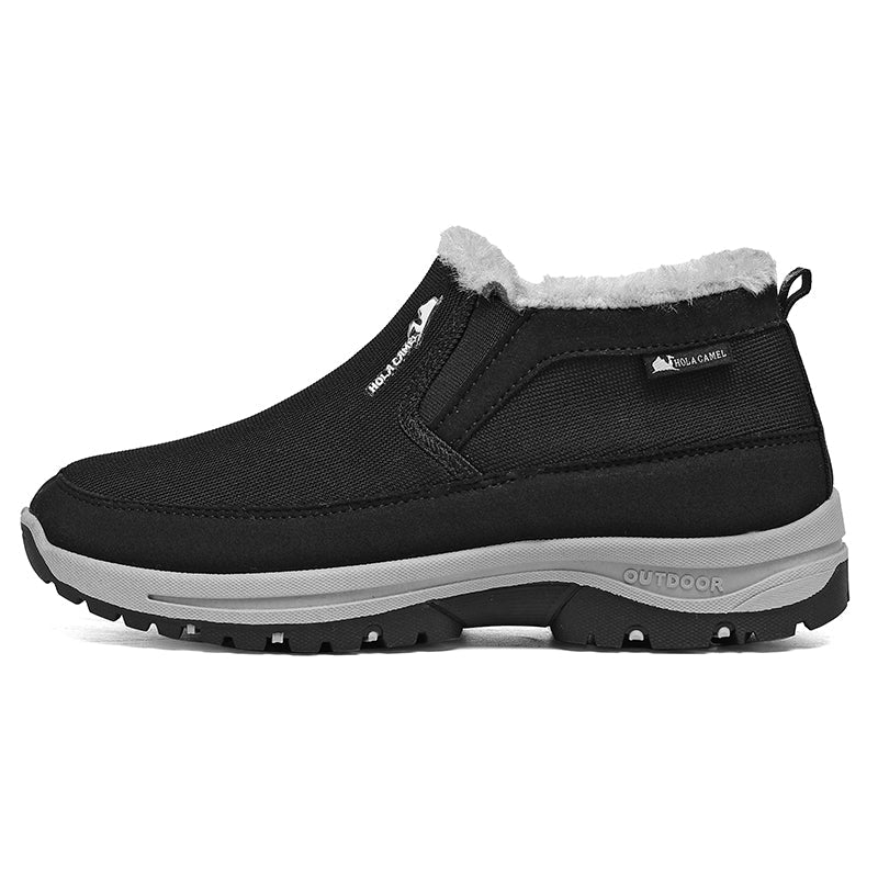 Men's Outdoor Slip-on Warm Boots - Slip-resistant, Puncture-resistant - Arch Support, Wide Toe
