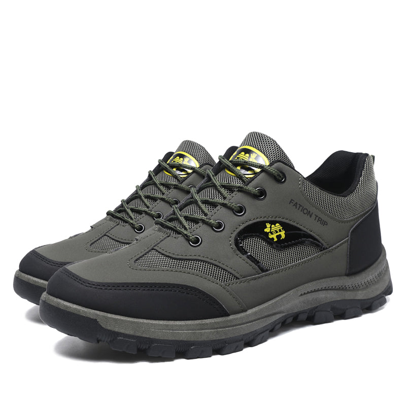 Men's Thickened Sole Elastic Collar Orthopedic Insole Comfortable Outdoor Shoes Casual Shoes