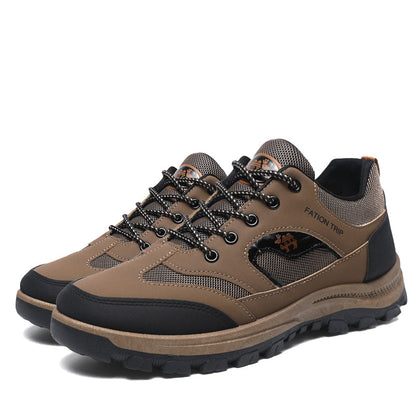 Men's Thickened Sole Elastic Collar Orthopedic Insole Comfortable Outdoor Shoes Casual Shoes
