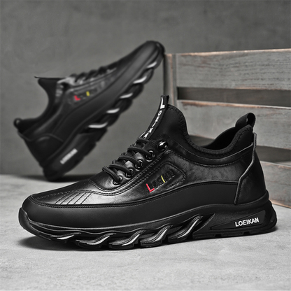 Men's Casual Fashion Orthopedic Hiking Shoes – Anti-Puncture, Anti-Collision, Non-Slip Arch Support  Leather Outdoor Sports Shoes for All-Terrain Performance