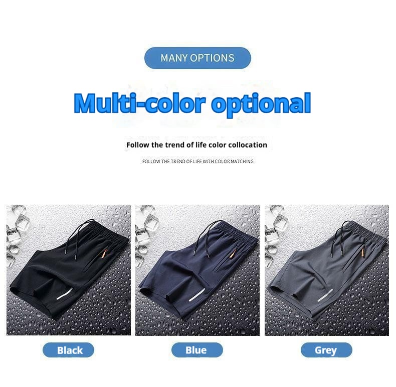 Men's Casual Solid Color Zipper Pocket Shorts – Summer Essential
