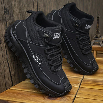 Men’s Work Hiking Boots – Waterproof, Non-Slip, Puncture and Smash Resistant, Wide Toe, Arch Support – Ideal for Daily Wear and Outdoor Adventures