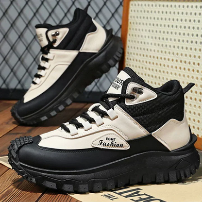 Men’s Work Hiking Boots – Waterproof, Non-Slip, Puncture and Smash Resistant, Wide Toe, Arch Support – Ideal for Daily Wear and Outdoor Adventures