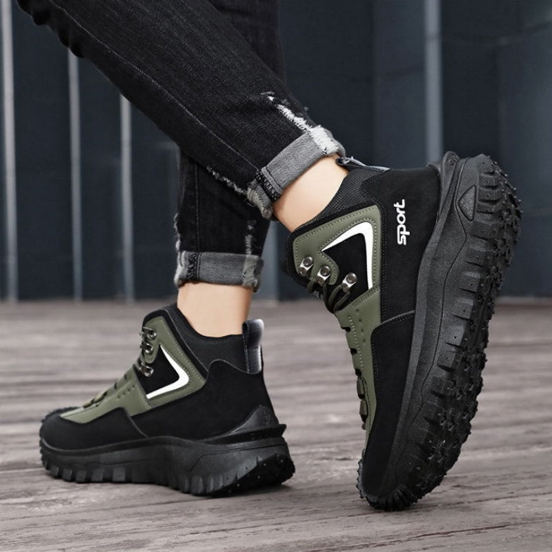 Men's Outdoor Hiking Boots - Waterproof, Non-Slip, Puncture-Proof And Smash-Proof; Correct Arch Support And Wide Toe - Suitable For Daily Wear And Outdoor Adventures