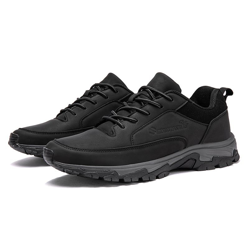 MEN'S COMFORTABLE GENUINE LEATHER SNEAKERS WITH ARCH SUPPORT AND SHOCK ABSORPTION