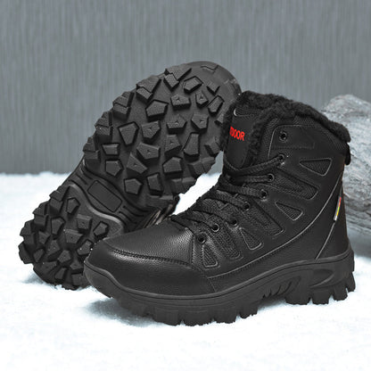 Men Combat Boots Waterproof Non-Slip Hiking Boots Anti-Puncture Anti-Sprain Work Boots