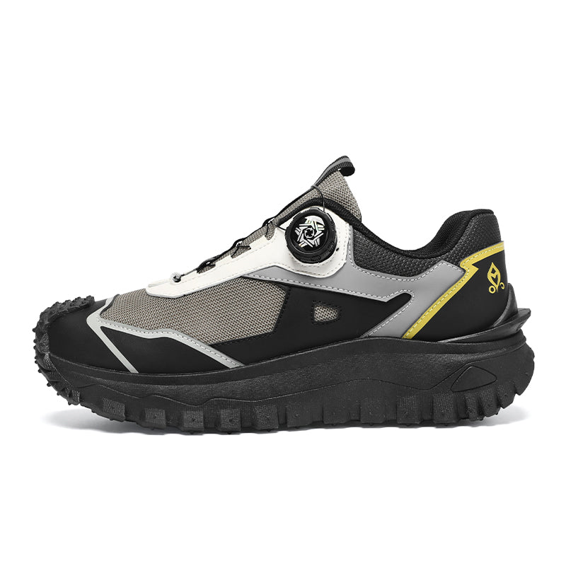 HOT SALE!Men's Work Hiking Shoes, Waterproof Safety Outdoor Boots with Wide Toe, Arch Support, Shock-Absorbing Sole, Puncture & Smash Resistant