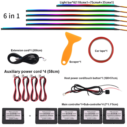 Universal Symphony Car Interior Ambient Lights