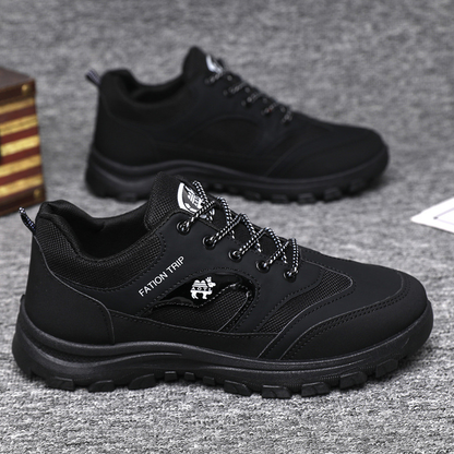 Men's Thickened Sole Elastic Collar Orthopedic Insole Comfortable Outdoor Shoes Casual Shoes
