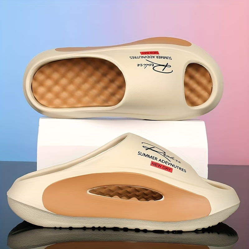 Men's EVA Cloud Slides | Thick-Soled Non-Slip Summer Slippers for Beach & Shower