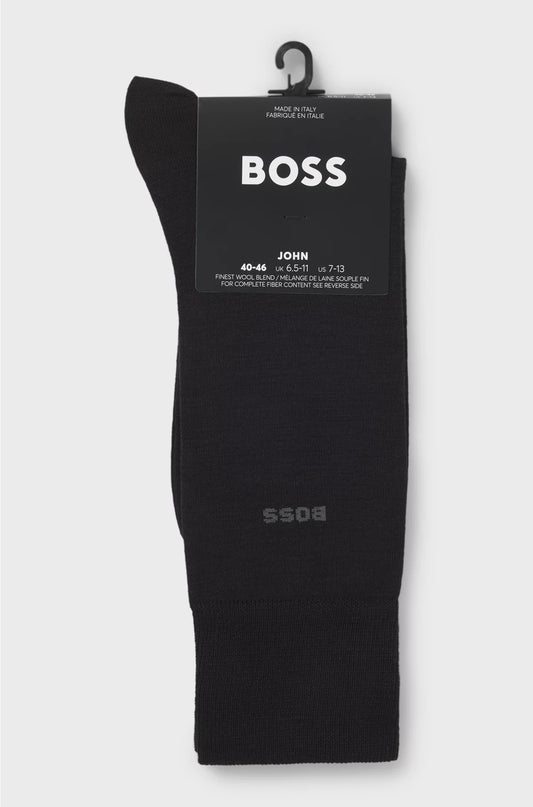 REGULAR-LENGTH LOGO SOCKS IN A WOOL BLEND