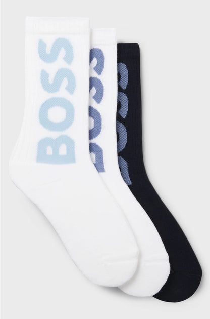 THREE-PACK OF SHORT SOCKS WITH LARGE LOGOS