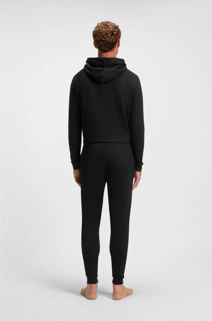 COTTON-TERRY TRACKSUIT BOTTOMS WITH STRIPE PRINT