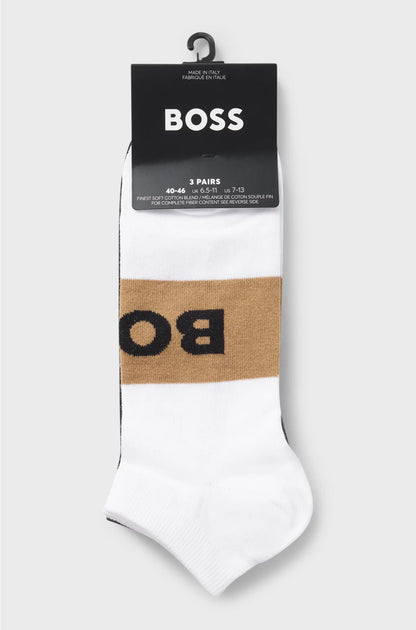 THREE-PACK OF ANKLE-LENGTH SOCKS IN A COTTON BLEND
