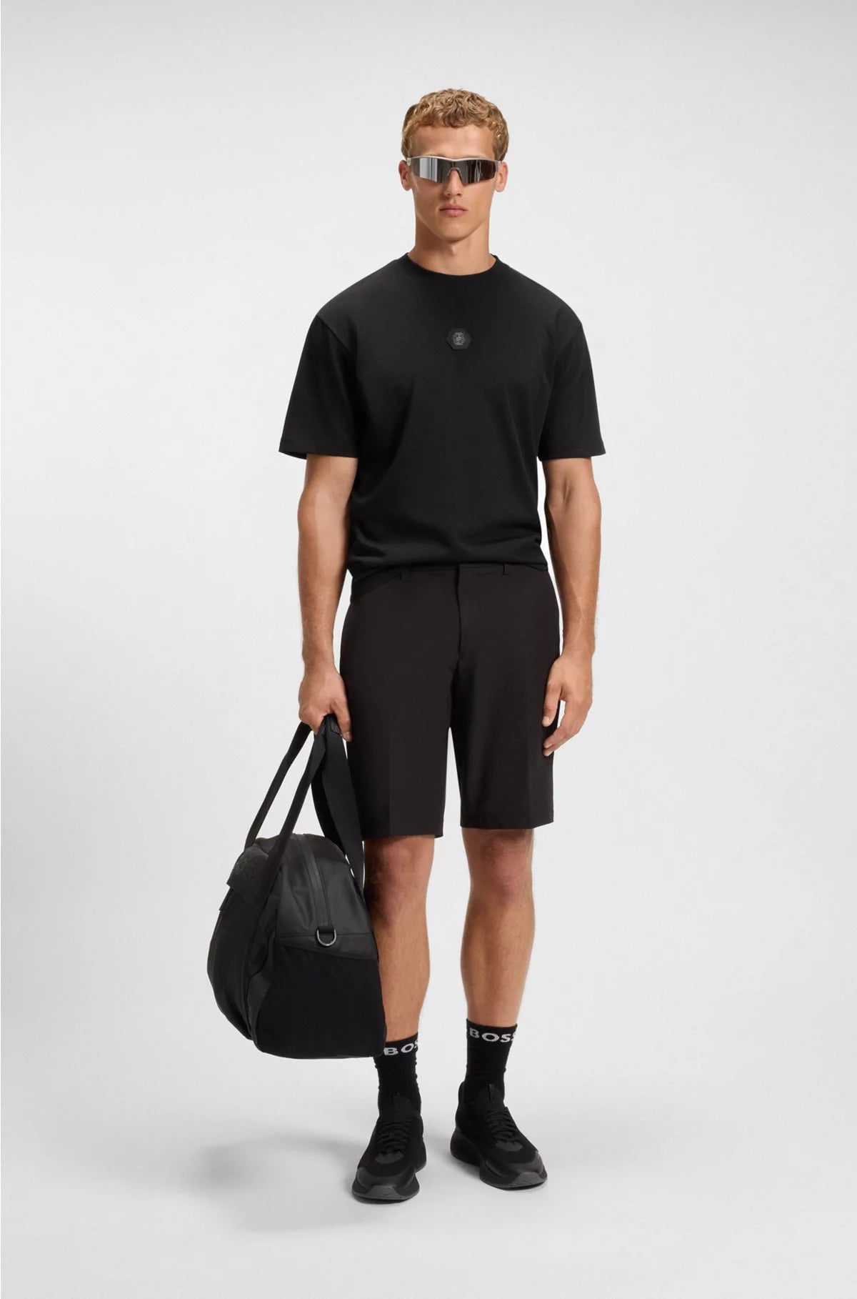 COTTON-JERSEY T-SHIRT WITH DOUBLE B MONOGRAM