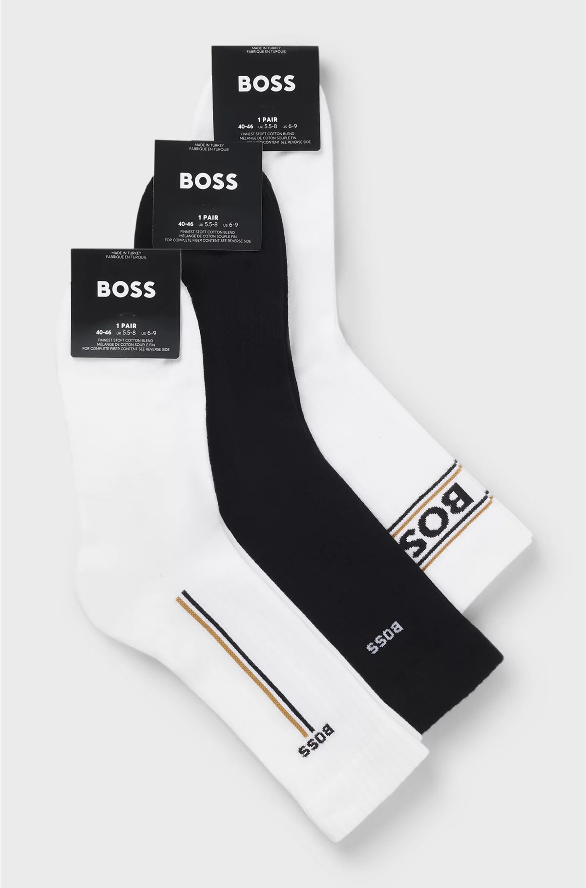 THREE-PACK OF SHORT-LENGTH SOCKS WITH LOGO DETAILS
