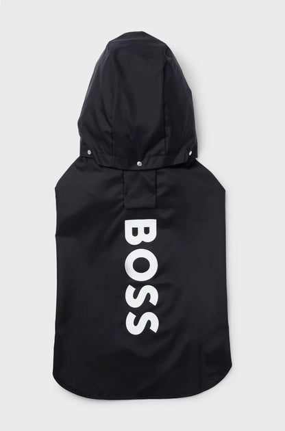 DOG RAINCOAT IN WATERPROOF FABRIC WITH CONTRAST LOGO