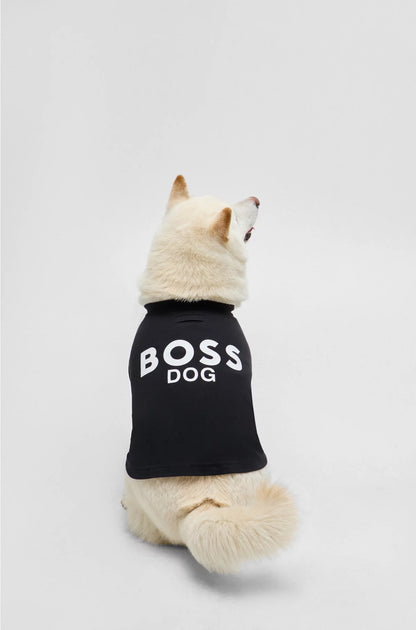 DOG T-SHIRT IN COTTON WITH LOGO PRINT