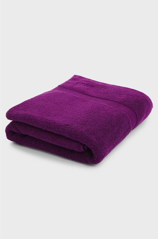 AEGEAN-COTTON BATH SHEET WITH TONAL LOGO