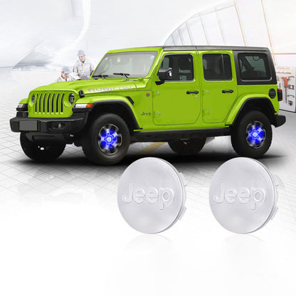 4PCS Self-powered Car Wheel Hub Floating Center Caps