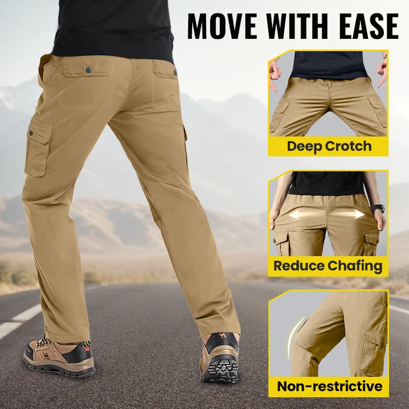 Men’s Outdoor Cargo Pants – Relaxed Fit & Functional Pockets
